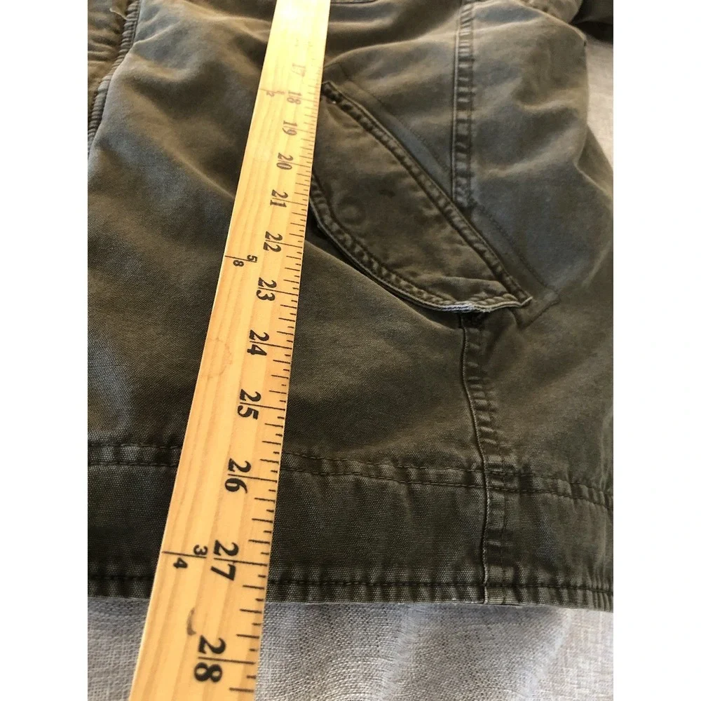 Vintage Levi's Jacket Large Green Cotton Sherpa Lined Utility Cargo Military